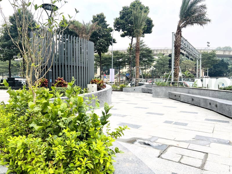 Een klein pad in het Vietnamese park stock afbeeldingen