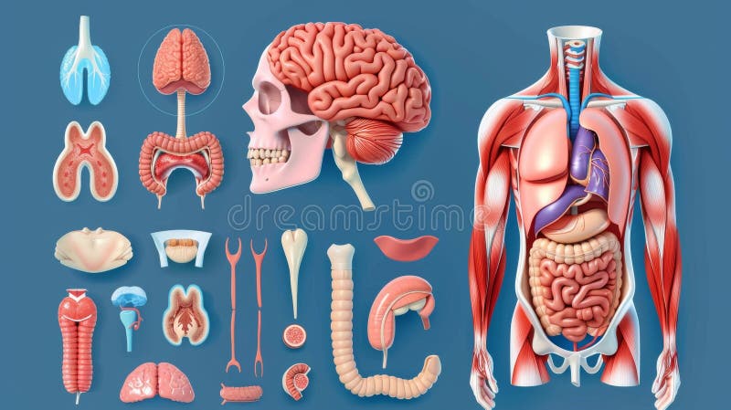 A colorful modern illustration showing the types of tissues in the human body. A scientific diagram that describes the anatomy of skeletal muscles, epithelial and nerve tissues, and connective AI generated. A colorful modern illustration showing the types of tissues in the human body. A scientific diagram that describes the anatomy of skeletal muscles, epithelial and nerve tissues, and connective AI generated