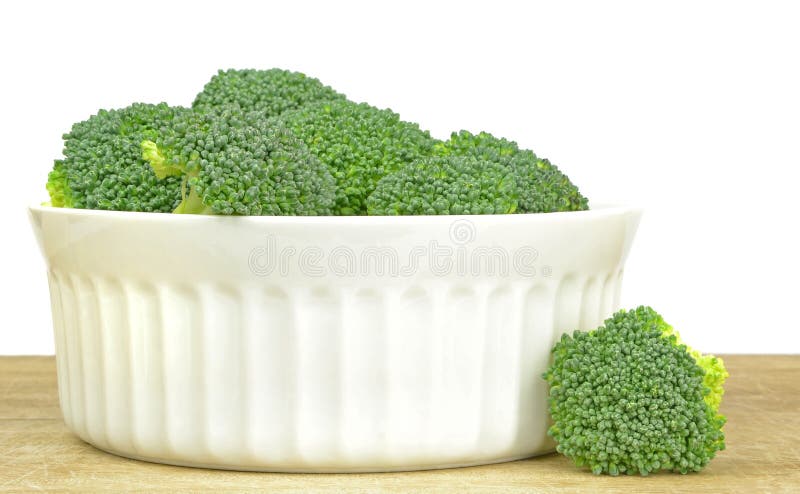 Een kom Broccoli stock afbeelding Een kom Broccoli stock afbeelding