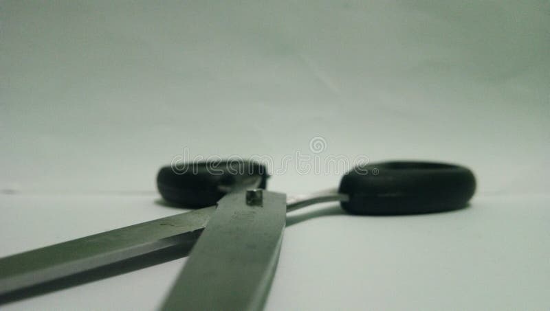 Een korte foto van een schaar stock foto's