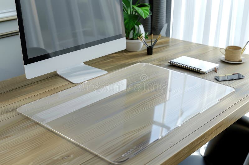 Een minimalistisch thuiskantoor moderne thuiskantoor stock illustratie