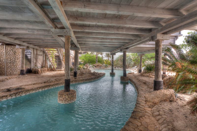 Een prachtig Palapa-huis - zwembad royalty-vrije stock foto's