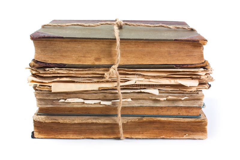 Een Oud Boek Met Een Verfrommeld Blad Stock Foto Image of antiquiteit