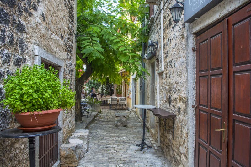 Een oud huis in Porec Kroatië stock fotografie Een oud huis in Porec Kroatië stock fotografie