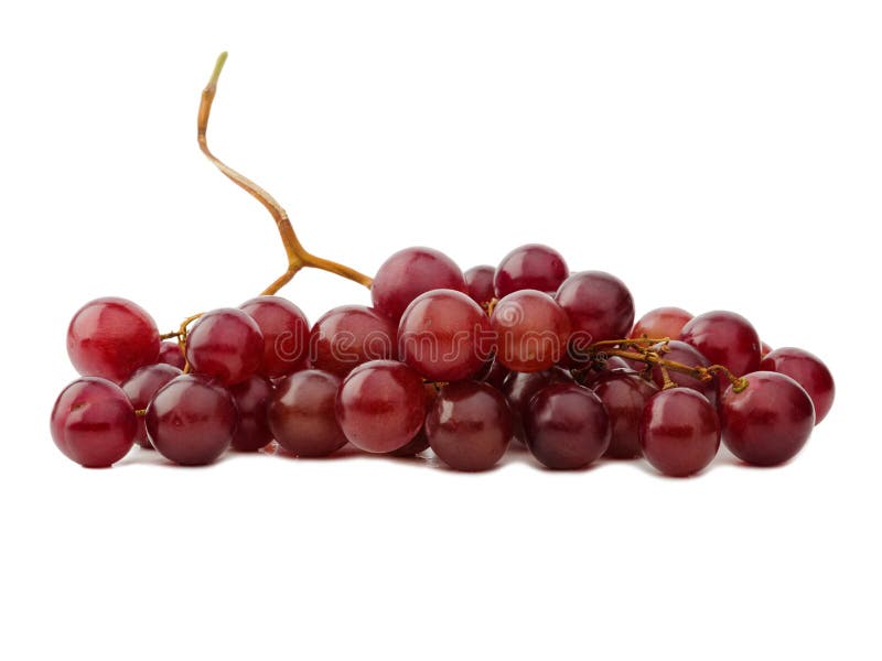 Een schone druif van druiven Close-up Geïsoleerd op wit royalty-vrije stock foto