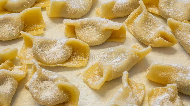 A kind of ravioli, casoncelli, home made traditional food of the Bergamo area, North Italy. Delicious Italian food. A kind of ravioli, casoncelli, home made traditional food of the Bergamo area, North Italy. Delicious Italian food