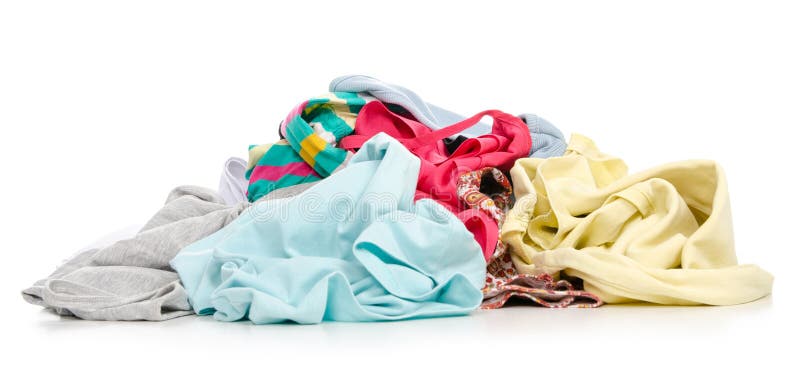 Een stapel van kleren stock foto's Een stapel van kleren stock foto's