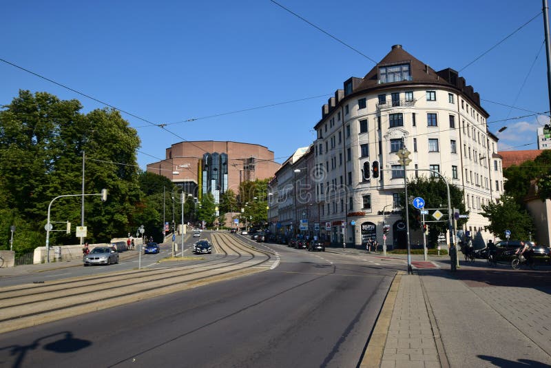 Een straatmening in München, Duitsland