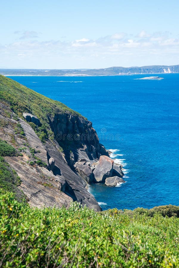 Een toneel Zuidelijke oceaanmening in het Nationale Park van Howe van de het Westenkaap dichtbij Albany stock afbeeldingen Een toneel Zuidelijke oceaanmening in het Nationale Park van Howe van de het Westenkaap dichtbij Albany stock afbeeldingen