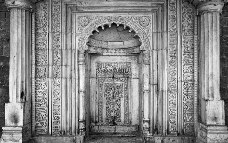 A view of the mihrab inside the tomb of Sultangarhi at Delhi, India. It was built by Sultan Iltutmish for his eldest son, Nasir-ud-din Mahmud in the year 1231 CE. A view of the mihrab inside the tomb of Sultangarhi at Delhi, India. It was built by Sultan Iltutmish for his eldest son, Nasir-ud-din Mahmud in the year 1231 CE.