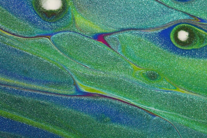 Eenvoudige abstracte glitterachtergrond in blauw en groen voor achtergronden