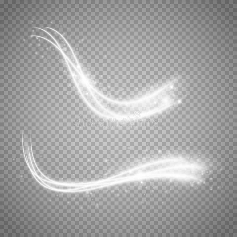 Glow Light effect. Vector magic concept. Twinkle particles with shine curve lines isolated. Glow Light effect. Vector magic concept. Twinkle particles with shine curve lines isolated.