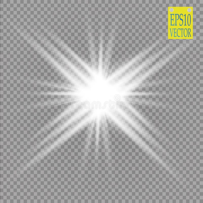 Efecto luminoso del resplandor Explosión de la estrella con las chispas Dom Extracto cósmico de las luces de neón de la energía d ilustración del vector