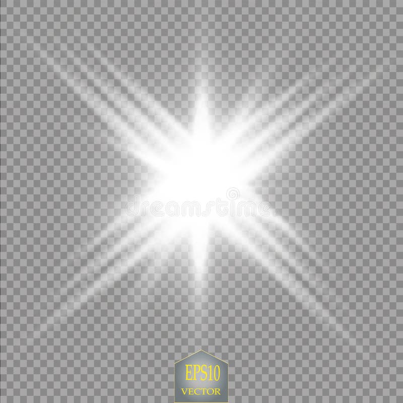 Efecto luminoso del resplandor Explosión de la estrella con las chispas Dom Extracto cósmico de las luces de neón de la energía d stock de ilustración
