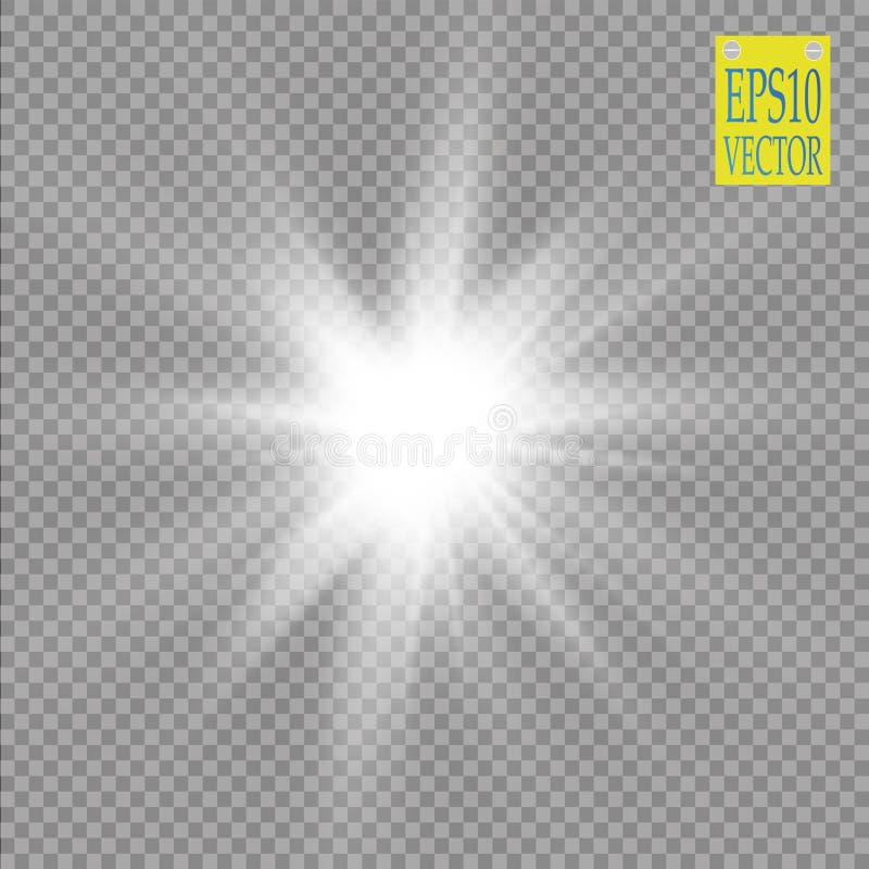 Efecto luminoso del resplandor Explosión de la estrella con las chispas Dom Extracto cósmico de las luces de neón de la energía d ilustración del vector