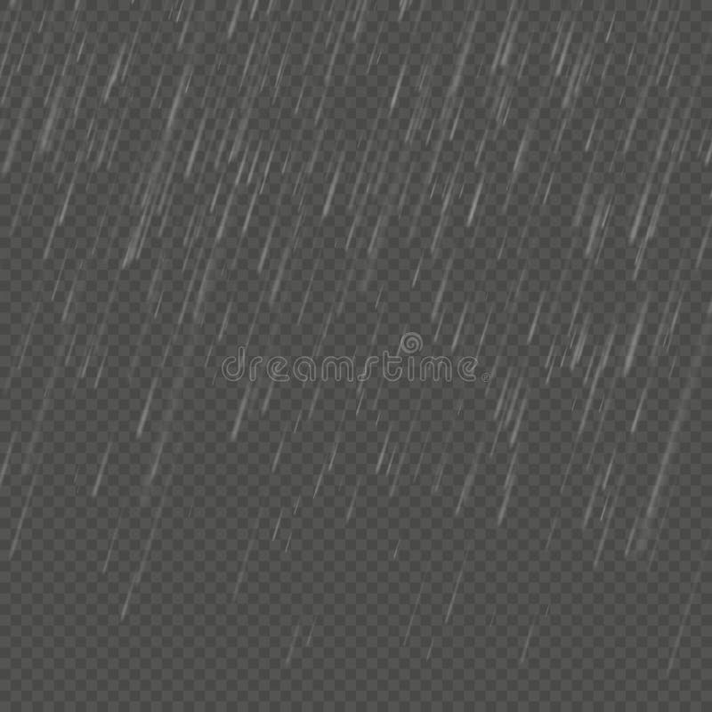 Efecto realista aislado lluvia del anglewise Plantilla transparente de la precipitación de la naturaleza EPS 10 ilustración del vector Efecto realista aislado lluvia del anglewise Plantilla transparente de la precipitación de la naturaleza EPS 10 ilustración del vector