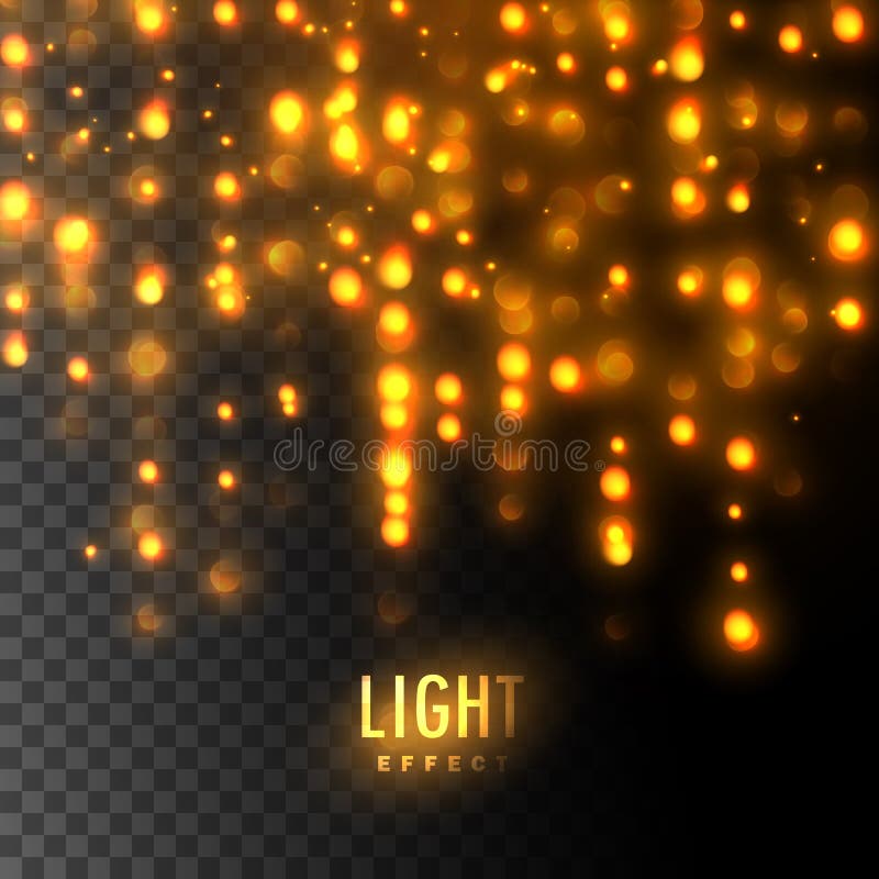 Efectul ciocanului luminos. vector illustration