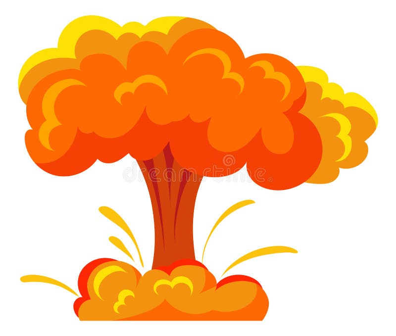 Explosões De Bomba Nuclear Detritos Fogo Estrondo Nuvens Formas Colorido  Inglês Café Da Manhã Com Ovo Frito No Fundo Cinza Claro. Foto Royalty Free,  Gravuras, Imagens e Banco de fotografias. Image 199601759