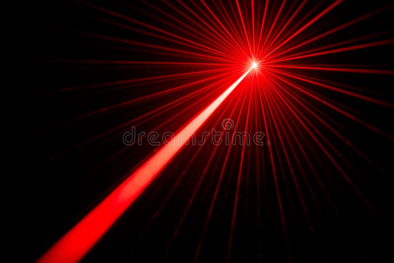 Efeito da luz do raio laser