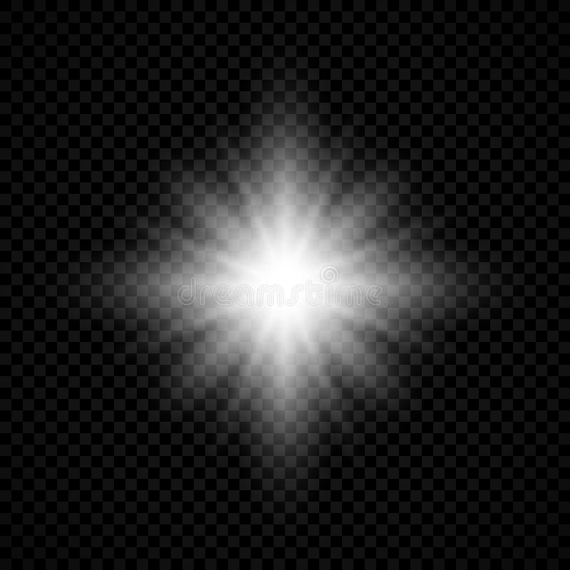 Efeito da luz dos explosões da lente