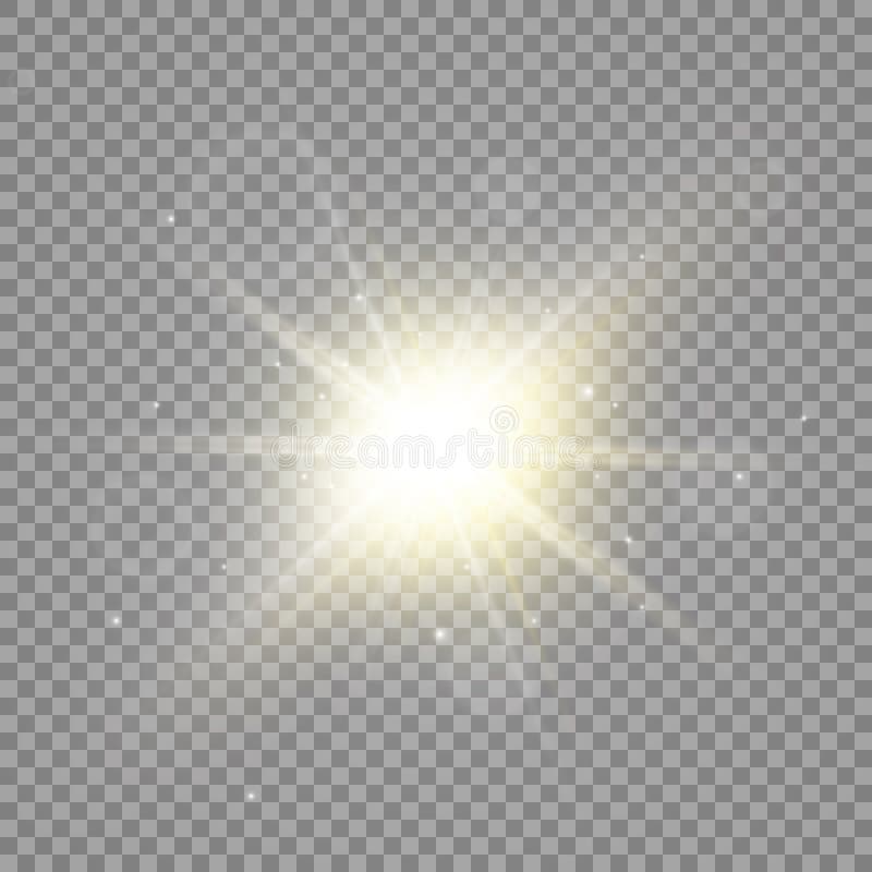 Efeito especial do alargamento claro do ouro Ilustra??o ilustração royalty free Efeito especial do alargamento claro do ouro Ilustra??o ilustração royalty free