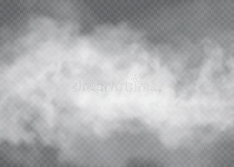 Efeito especial transparente da névoa ou do fumo Fundo branco da opacidade, da névoa ou da poluição atmosférica Ilustração do vet ilustração royalty free Efeito especial transparente da névoa ou do fumo Fundo branco da opacidade, da névoa ou da poluição atmosférica Ilustração do vet ilustração royalty free