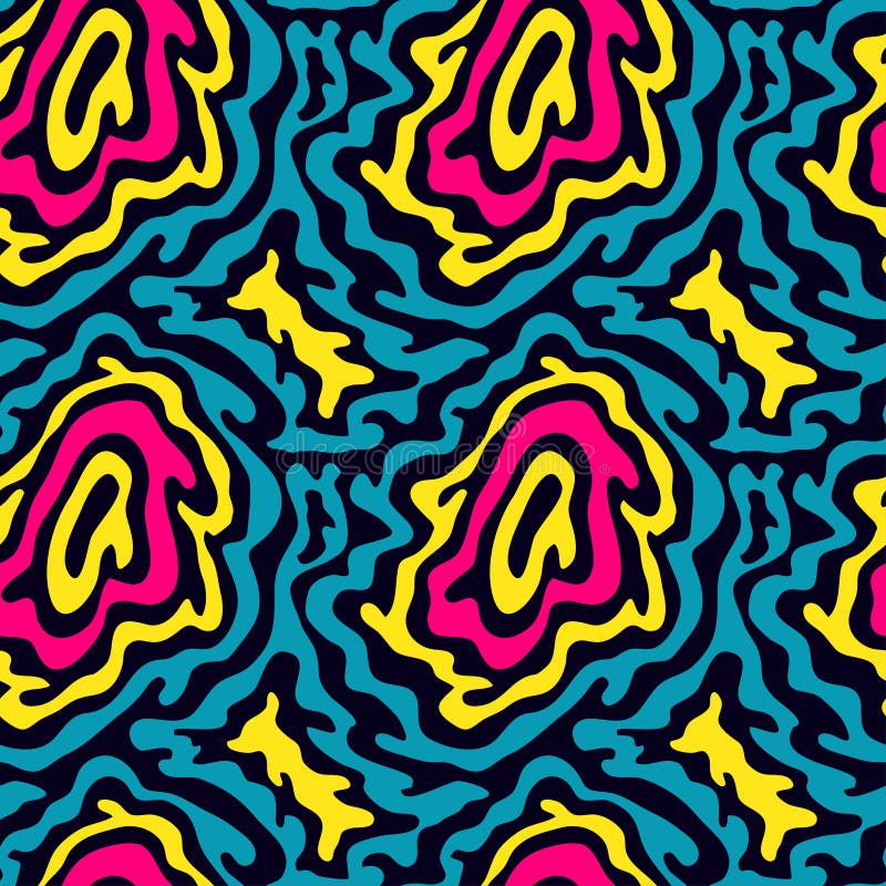 Efeito sem emenda geométrico do grunge do teste padrão dos grafittis brilhantes ilustração royalty free Efeito sem emenda geométrico do grunge do teste padrão dos grafittis brilhantes ilustração royalty free