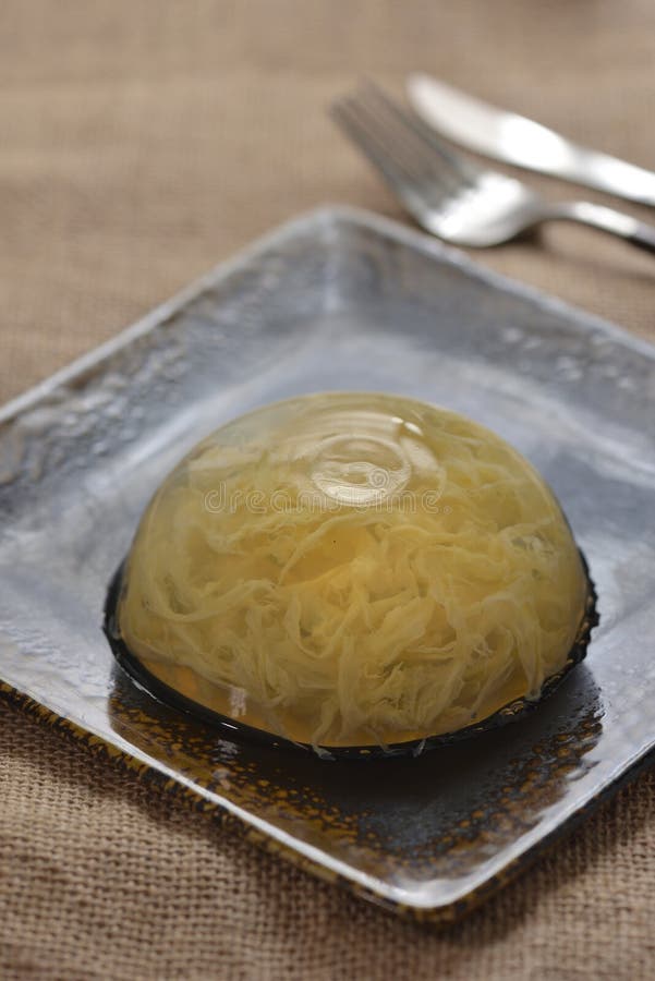 Egg Flakes Jelly Cake Slice Stock Photo Image of cake, macro 116468920