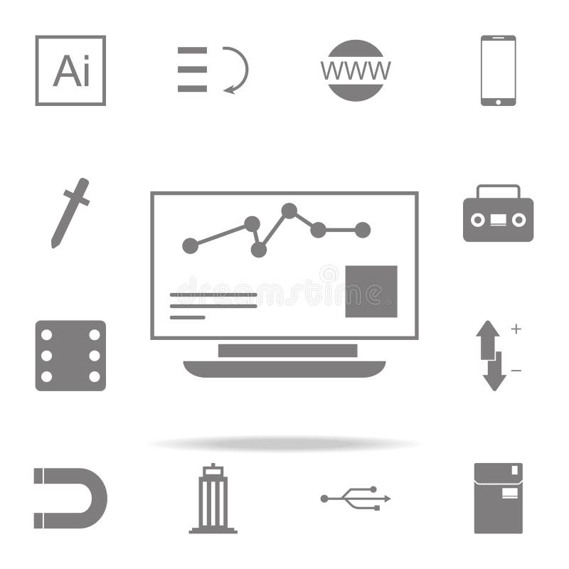 Effectenbeurs Controlepictogram voor Web wordt geplaatst dat en het mobiele algemene begrip van Webpictogrammen stock illustratie Effectenbeurs Controlepictogram voor Web wordt geplaatst dat en het mobiele algemene begrip van Webpictogrammen stock illustratie