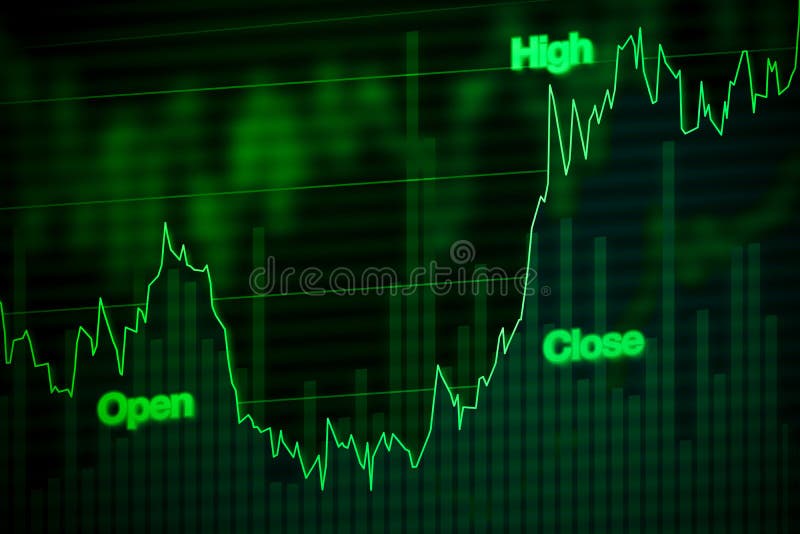 Effectenbeursgrafiek die omhoog in Groen toenemen royalty-vrije stock afbeeldingen Effectenbeursgrafiek die omhoog in Groen toenemen royalty-vrije stock afbeeldingen
