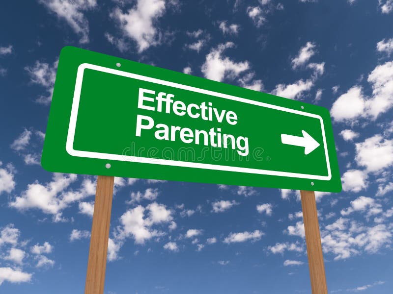 Effective parenting illustration stock illustration