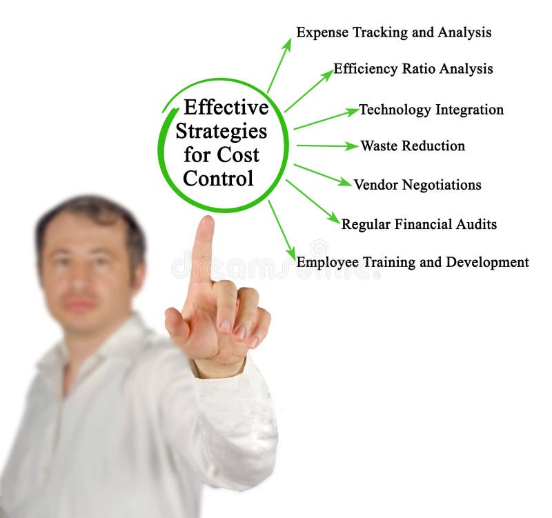 Strategies for Cost Control vector illustration