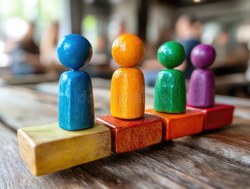 Effective Team Balancing Achieving Support and Task Completion Through Collaboration Teamwork, Balance, Efficiency, Productivity vector illustration
