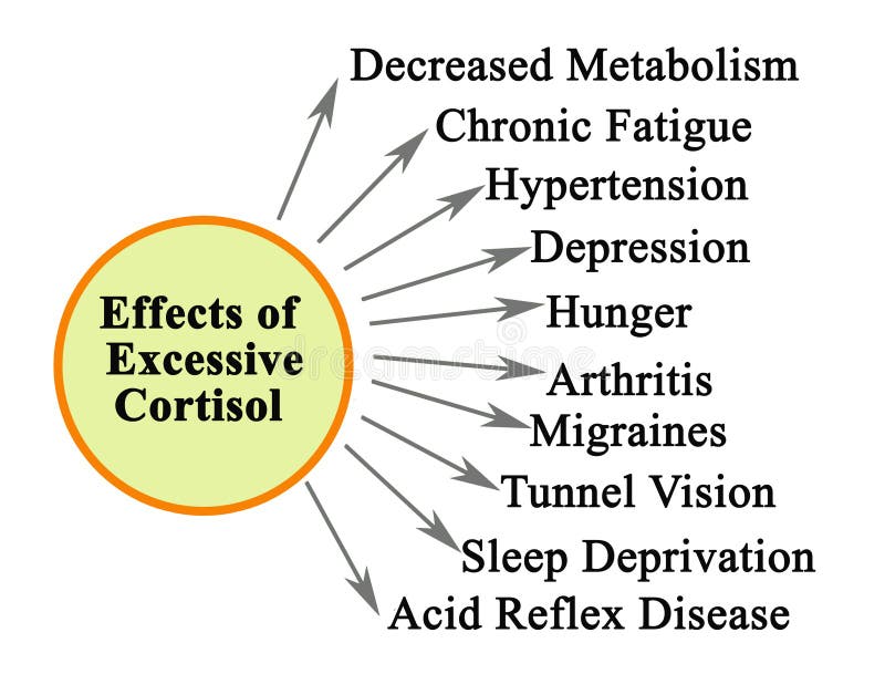 Effekte des übermäßigen Cortisols