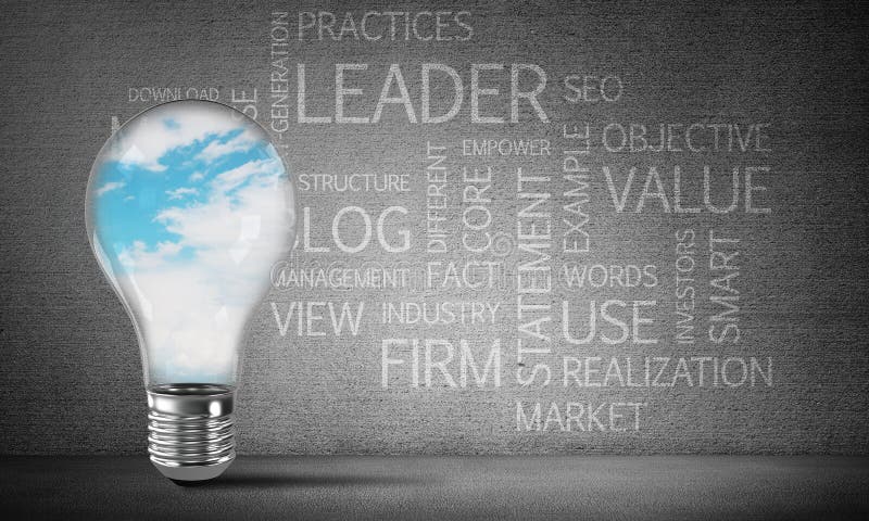 Effektive Geschäftsinnovationen für Welt lizenzfreie abbildung