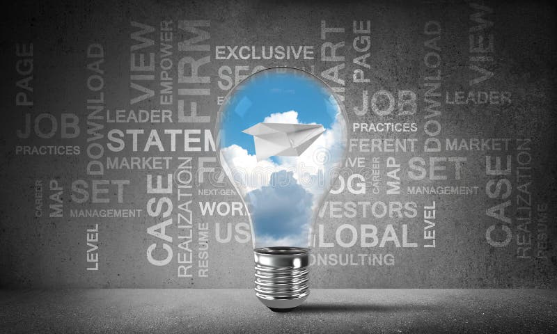 Effektive Geschäftsinnovationen für Welt lizenzfreie abbildung