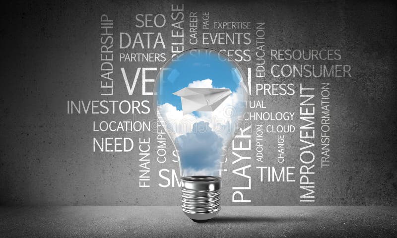 Effektive Geschäftsinnovationen für Welt vektor abbildung