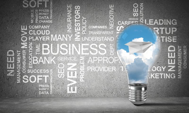 Effektive Geschäftsinnovationen für Welt lizenzfreie abbildung