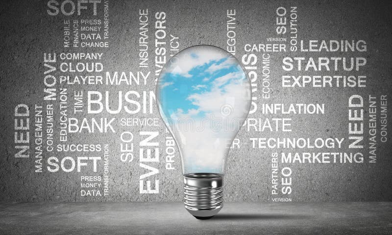 Effektive Geschäftsinnovationen für Welt stock abbildung