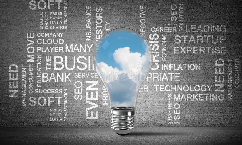 Effektive Geschäftsinnovationen für Welt lizenzfreie abbildung