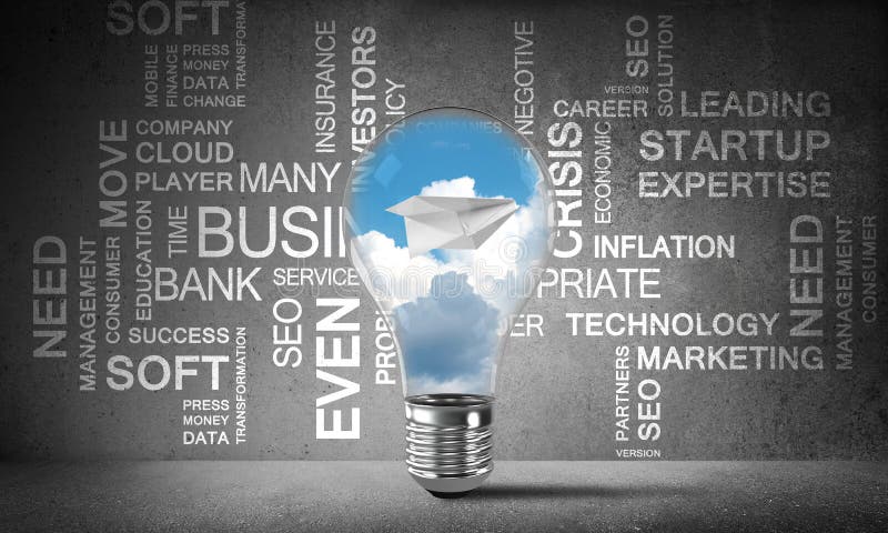 Effektive Geschäftsinnovationen für Welt stock abbildung