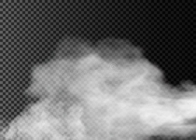 Effet spécial transparent de brouillard ou de fumée Fond blanc d'opacité, de brume ou de brouillard enfumé illustration de vecteur Effet spécial transparent de brouillard ou de fumée Fond blanc d'opacité, de brume ou de brouillard enfumé illustration de vecteur