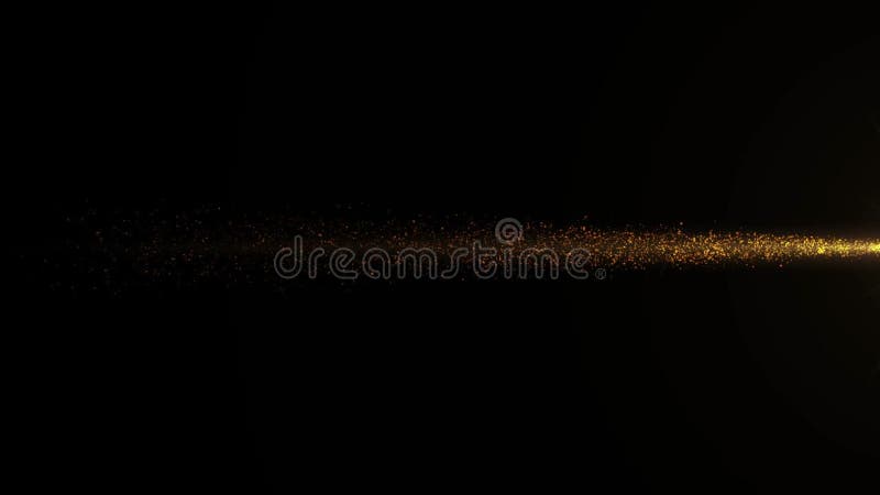 Effets lumineux superposition d'écran noir avec particules lumineuses d'éclairage clignotant effets animation couleur dorée illustration de vecteur