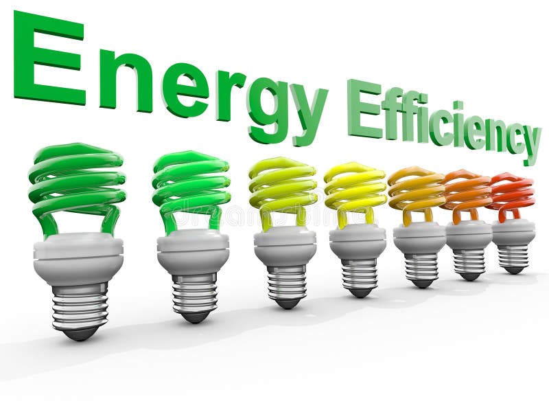 Efficacité énergétique illustration stock Efficacité énergétique illustration stock
