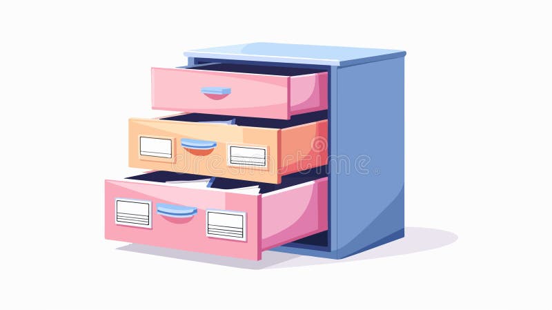 Efficient File Organization and Database Search Concept stock illustration