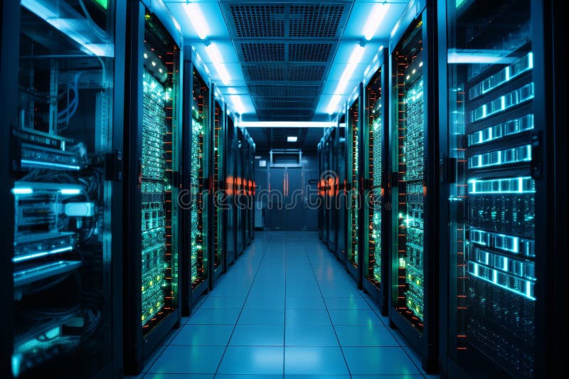 Efficient server and data storage solutions for optimized information management royalty free stock images