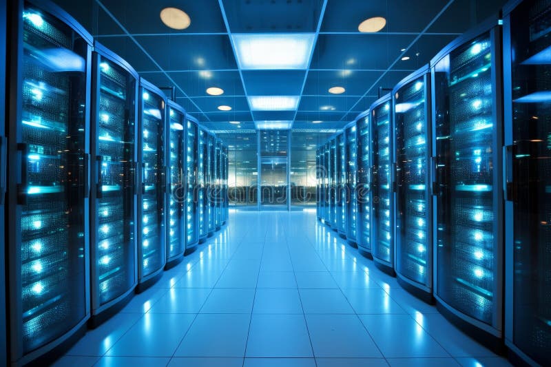 Efficient server and data storage solutions for optimized information management royalty free stock images