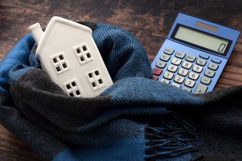 Eficiencia de calentamiento de una residencia y calcular el concepto de costos de calefacción con calculadora digital pequeña casa
