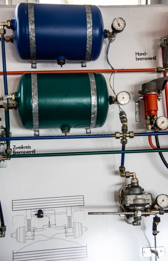 EG compressed air brake stock image. Image of pistons 190728281