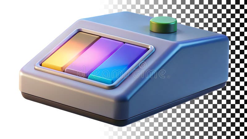 Egalizator colorat pentru setări audio și ajustare audio png transparent imagine Generative AI royalty free illustration